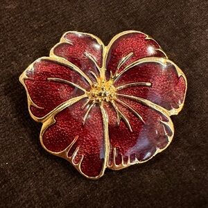 Vintage Hibiscus 🌺 flower Brooch